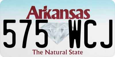 AR license plate 575WCJ
