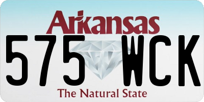 AR license plate 575WCK