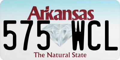 AR license plate 575WCL