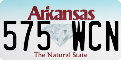 AR license plate 575WCN
