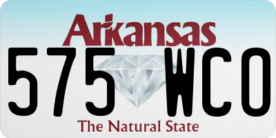 AR license plate 575WCO