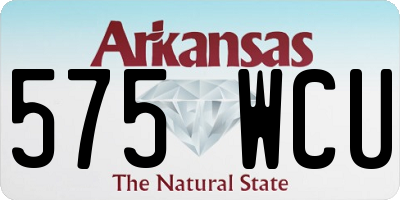 AR license plate 575WCU