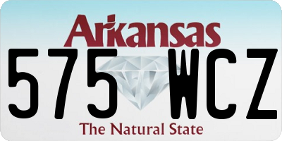 AR license plate 575WCZ