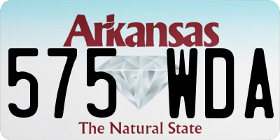 AR license plate 575WDA
