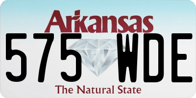 AR license plate 575WDE