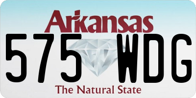 AR license plate 575WDG