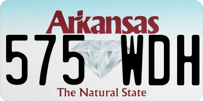 AR license plate 575WDH