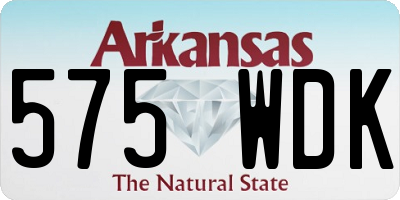 AR license plate 575WDK