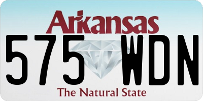 AR license plate 575WDN
