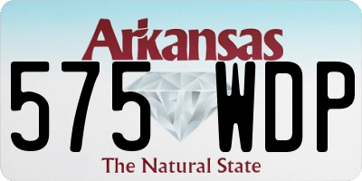AR license plate 575WDP