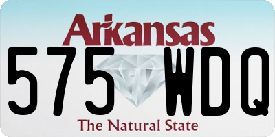 AR license plate 575WDQ