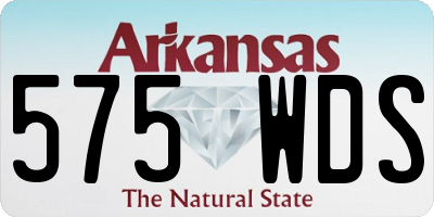 AR license plate 575WDS