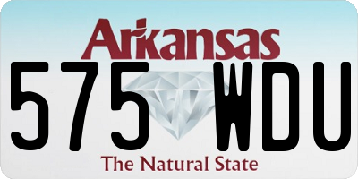 AR license plate 575WDU