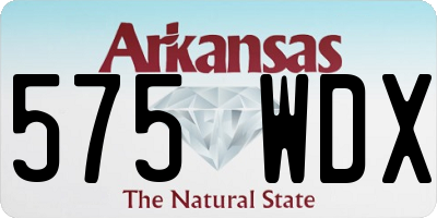 AR license plate 575WDX