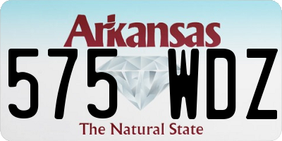 AR license plate 575WDZ