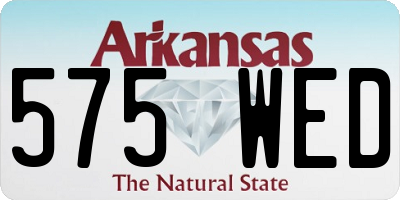 AR license plate 575WED