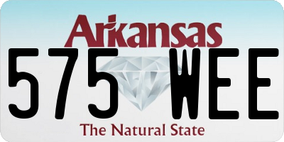 AR license plate 575WEE