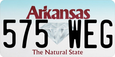 AR license plate 575WEG