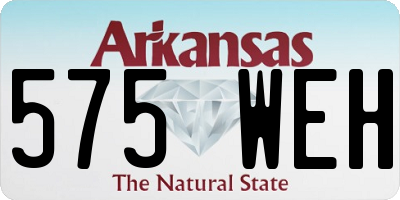 AR license plate 575WEH