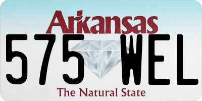 AR license plate 575WEL