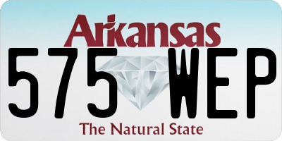 AR license plate 575WEP