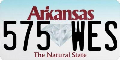 AR license plate 575WES