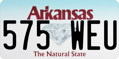 AR license plate 575WEU