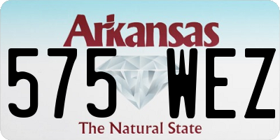 AR license plate 575WEZ