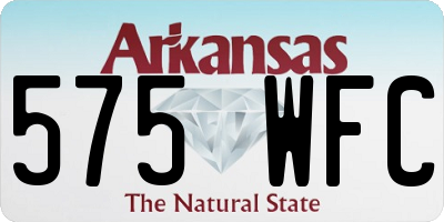AR license plate 575WFC