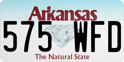 AR license plate 575WFD