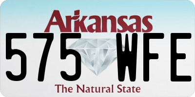 AR license plate 575WFE