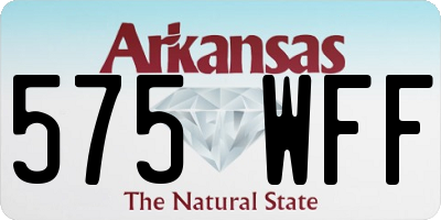 AR license plate 575WFF