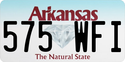 AR license plate 575WFI