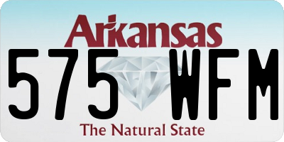 AR license plate 575WFM