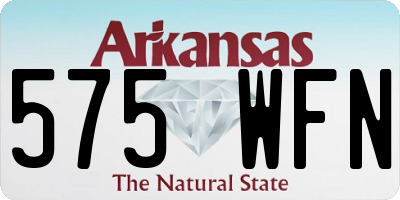 AR license plate 575WFN