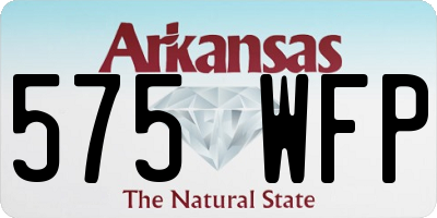 AR license plate 575WFP