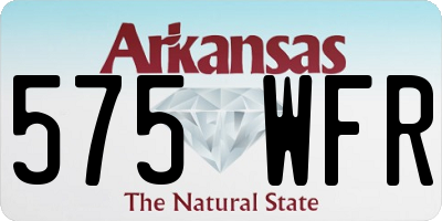 AR license plate 575WFR