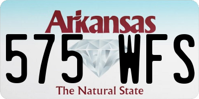 AR license plate 575WFS