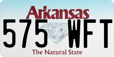 AR license plate 575WFT