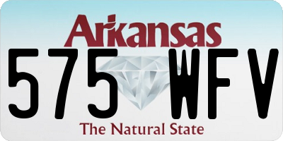 AR license plate 575WFV