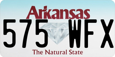 AR license plate 575WFX