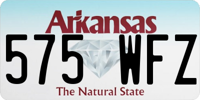 AR license plate 575WFZ