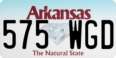 AR license plate 575WGD