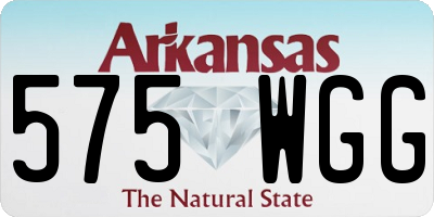 AR license plate 575WGG