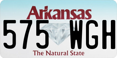AR license plate 575WGH