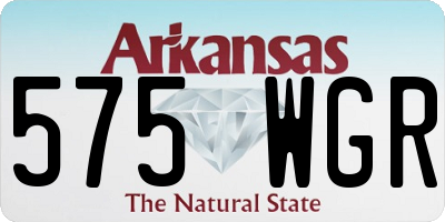 AR license plate 575WGR