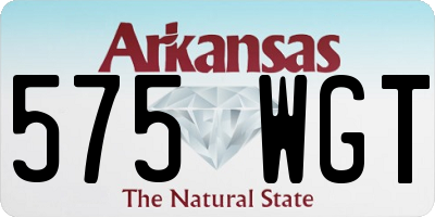 AR license plate 575WGT