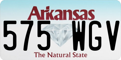 AR license plate 575WGV