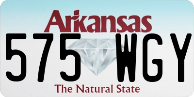 AR license plate 575WGY