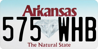 AR license plate 575WHB